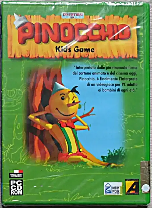 Copertina PC di Pinocchio Kids Game con il logo Artematica