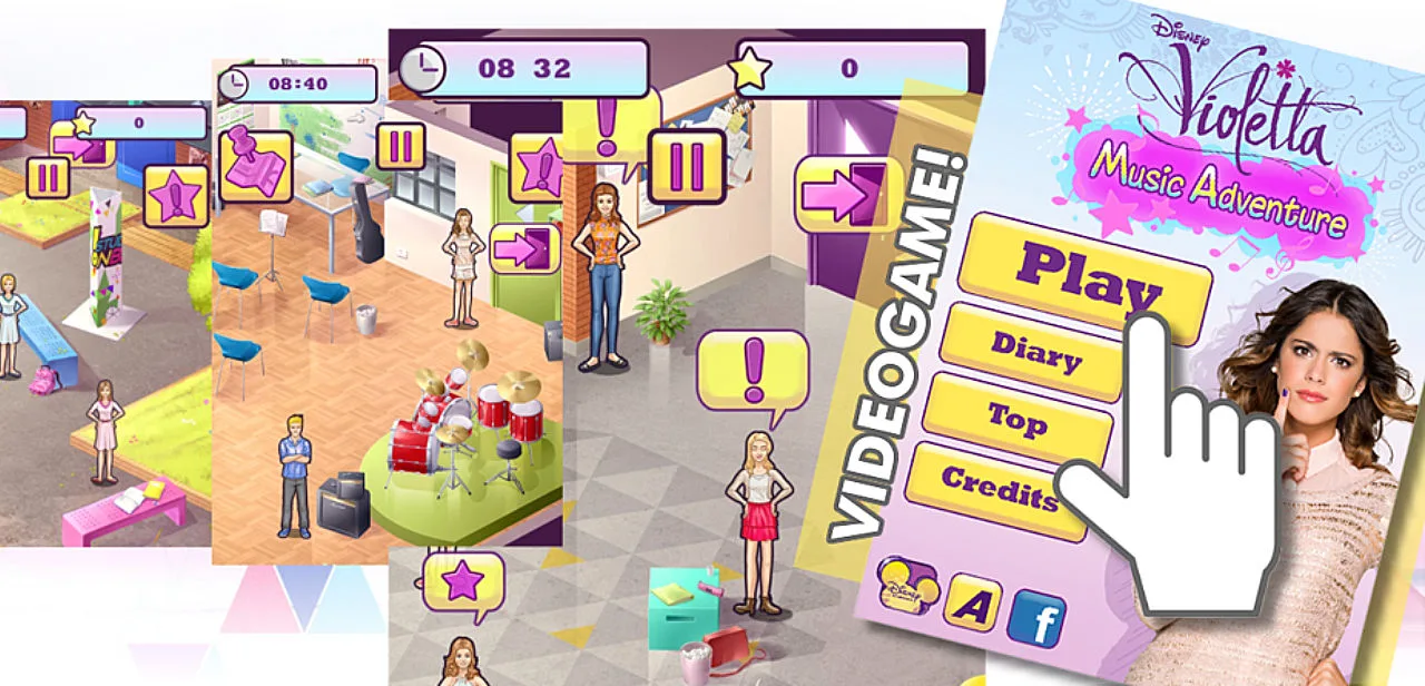 Violetta Music Adventure con i personaggi della serie Disney