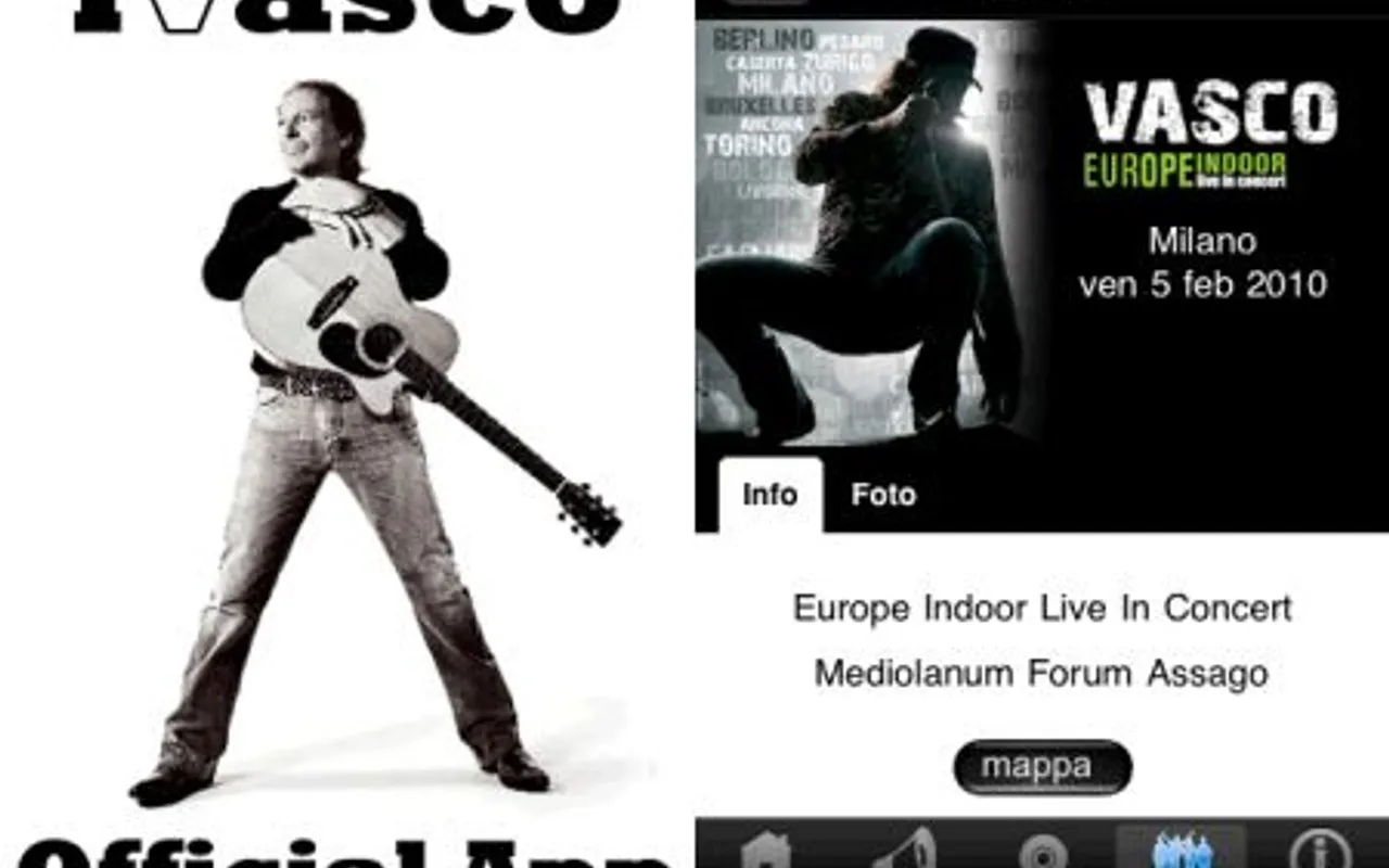 Schermate iPod dell’app ufficiale iVasco